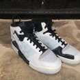 thumbnail image 1 of Adi - das Forum Exhibit Mid White Halo Mint Green Sneakers GZ5388 Men's Size 7.5, 1 of 6
