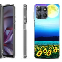 Shockproof Protective Phone Case for Motorola Moto G Play 2026, by OneToughShield - Sunflower Moon