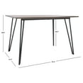 thumbnail image 3 of SAFAVIEH Lexzandra Scandinavian Dining Table, Natural/Black (47.2 in. W x 31.5 in. D x 29.9 in. H), 3 of 10