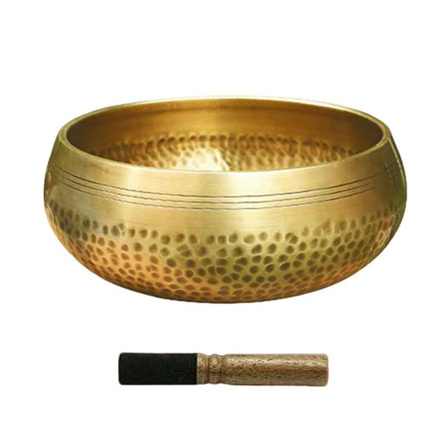 Cuenco tibetano de cobre hecho a mano Chakra Meditación Religión Creencia Oración con kits de diámetro 8cm 2