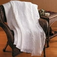 thumbnail image 2 of Manual 46 X 60-Inch Throw, Basketweave Heart in Natural Cotton, 2 of 2