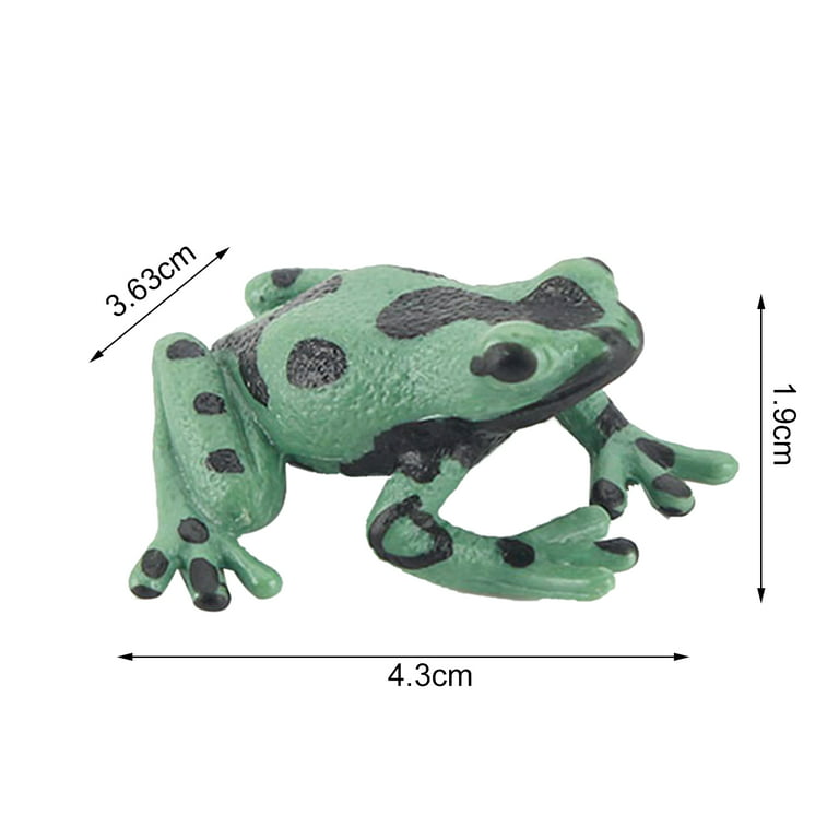 Realistic Frog Figure Made of Smell-less Solid PVC for Home Decor 