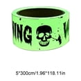 thumbnail image 4 of Halloween Decorative Barrier Tape,Glow In Dark Ghost Warning Strip with Flexible Cuttable Texture,Long Halloween Prop for Yard Escape Room Classroom Party Scene Layout(Green), 4 of 7