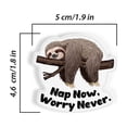 thumbnail image 3 of WIRESTER 2pcs Acrylic Fridge Magnet for Home Office Classroom Acrylic Magnets to Stick on Computer, Fridge, Dryer, Lockers - Sloth Never Worry & Upside Down Turtle, 3 of 7