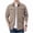 Khaki, variant on LWITHSZG Button Down Shirt Men Loose Fit Collared Long Sleeve Shirts Fall Lightweight Going Out Tops Work Casual Outerwear with Pockets