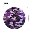 thumbnail image 2 of Purple Camouflage Small Round MousePad for Wireless Computer Laptop, Office Desk Accessories 7.9 x 7.9 inch, 2 of 6