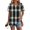 Black, variant on Women's Casual Fashion Round Neck Plaid Printed Pleated Short Sleeve T-Shirt Top, Checkered Pattern Blouse with Pleated Detail for Casual Chic Style,Red,M