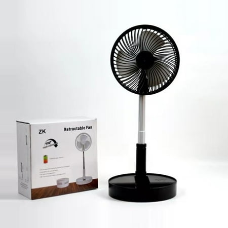 

USB electric fan rechargeable desktop floor dual-purpose folding telescopic fan