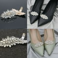 thumbnail image 4 of 1PC Accessories Bride High Heel Rhinestone Square Clamp Shiny Clips Charm Buckle Shoe Decorations Clip GOLD 6, 4 of 8