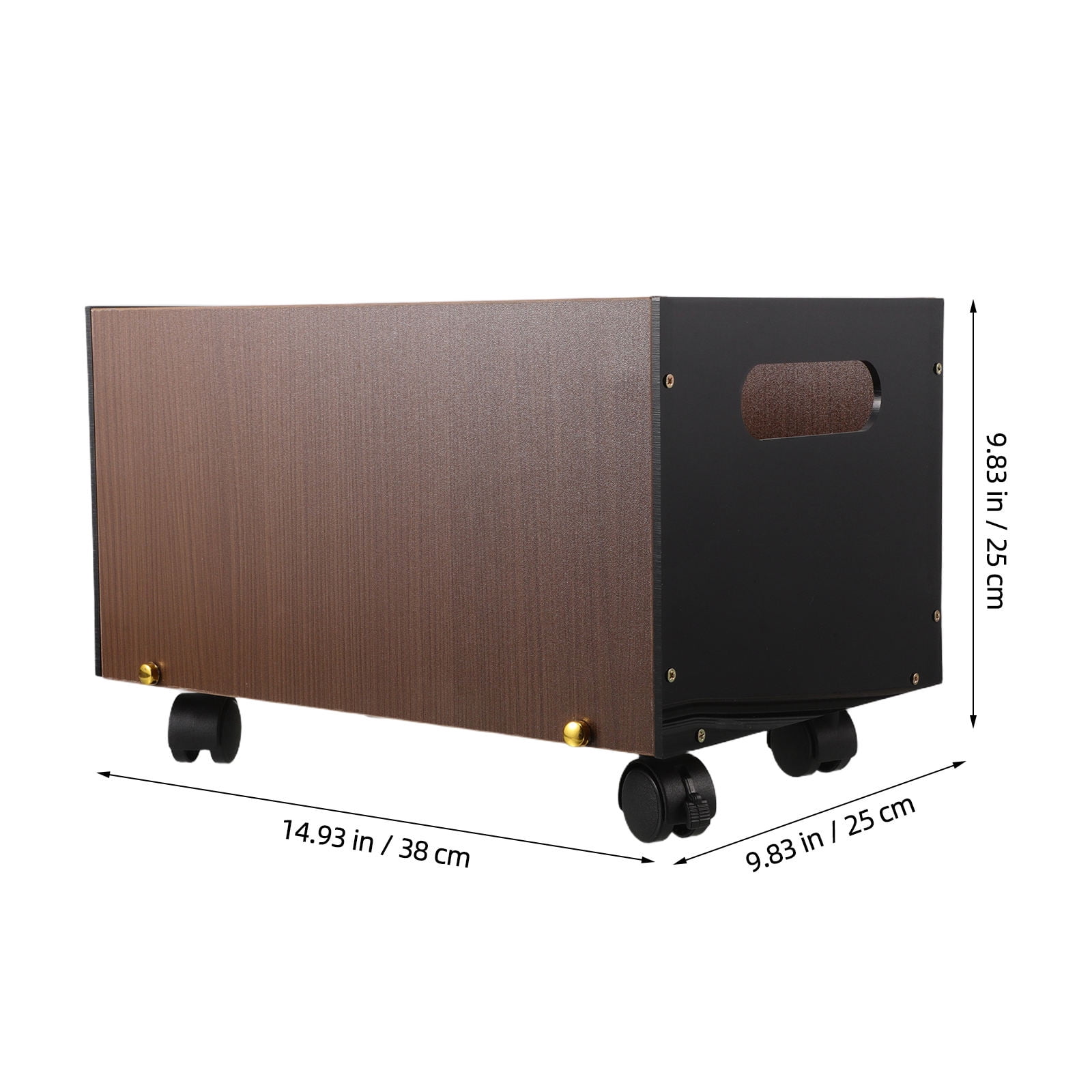 LOLIPPYY Mobile Wooden Book Organizer with Wheels, Under Desk Storage Cart for Dorm, Study Room, Office, and Home Use