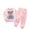 N161-Pink, variant on NAFUU Toddler Girls 2 Piece Fuzzy Pants Sets Winter Flannel Outfits Baby Long Sleeve Tops And Pants Set Sleepwear Bear Thickened Homewear 3-4 Years