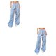 thumbnail image 3 of Sonducket Pantalón de poliéster, banda elástica de repuesto Unisex, transpirable, fácil de combinar, pantalones largos deportivos de moda, Type4 NO4, 3 of 6