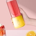 thumbnail image 4 of Btomtd Handheld Portable Blenders and Juicer, 17oz USB Rechargeable Fruit Juicer Machine with 6 Blades, Blender for Shakes and Outdoor Activities, Yellow, 4 of 9