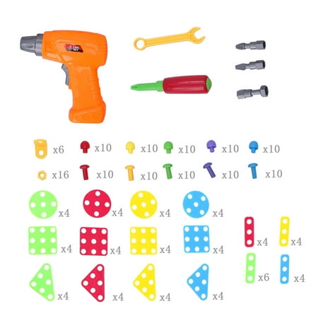 

Sardfxul 3D Game Drill Toys Kids Children Screw Screwdriver Toddler Gifts DIY Manual Educ