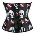 thumbnail image 3 of Grebrafan Corset Steampunk Women Role Playing Bustier Top Black 2XL, 3 of 5