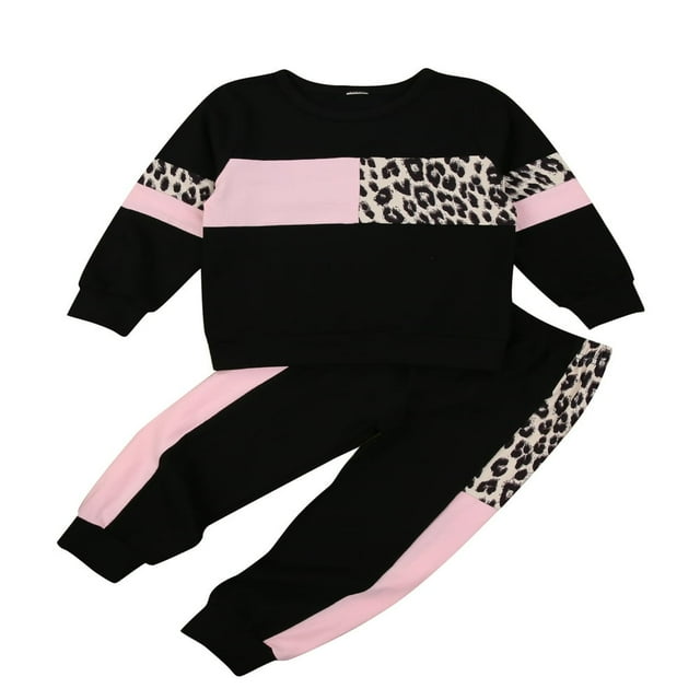 Baby Boys 2PCS Pants Sets Long Sleeve Neck Sweatshirt Tops Solid Color Pants Sets