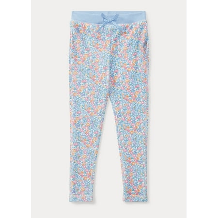 Polo Ralph Lauren WHITE MULTI Girl's Floral Fleece Pant, US 2/2T