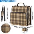 thumbnail image 2 of FORMRS Zipper Binder with Shoulder Strap 2-inch Ring 500 Sheet Capacity File Bag, Khaki Plaid Pattern, 2 of 5