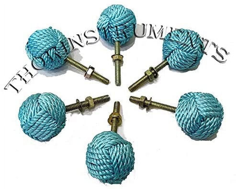 Vintage Hardware Jute Knobs Rope Knot Drawer Pulls and Knobs for Cabinets Lot OF 12