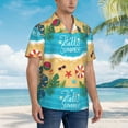 thumbnail image 5 of Daiia Hello Summer1 Hawaiian Shirt for Men Gentle Cotton Regular Short Sleeve Casual-XX-Large, 5 of 9