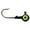 Black, variant on Big Bite Baits Double Dot 1 Color 1/8oz Round Ball Jighead Black