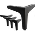 thumbnail image 1 of Triangular Metal Furniture Feet Replacement suitable for Cupboard Sofa Couch Shelf Ottoman Set of 4, 1 of 5