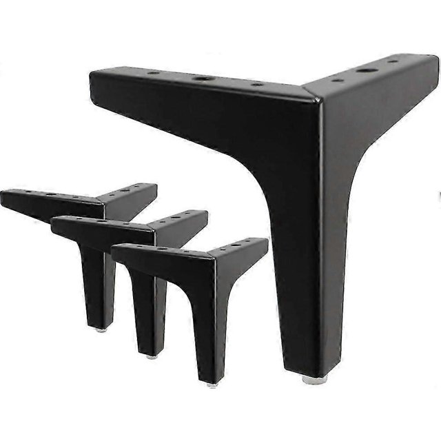 Triangular Metal Furniture Feet Replacement suitable for Cupboard Sofa Couch Shelf Ottoman Set of 4