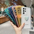 thumbnail image 6 of Compatible with Samsung Galaxy S22 Ultra Phone Case Women Cute 3D Love Heart Case Camera Lens Protection Soft Silicone Shockproof Clear Case for Galaxy S22 Ultra 5g 6.8 inch (Blue), 6 of 8