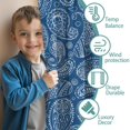 thumbnail image 3 of Blackout Kids Curtains,Paisley Pattern Childrens Insulated Curtains Set Of 2,Bedroom Essentials,Toddler Room Decor 42"x84"(106x213cm), 3 of 4
