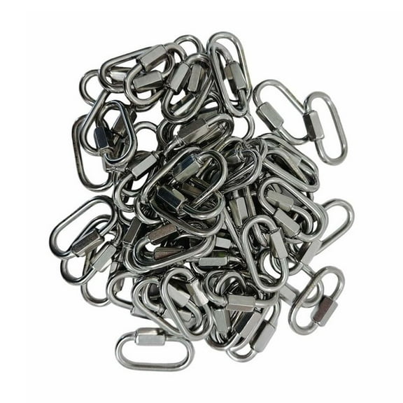 50 Pcs 5/32" Stainless Steel 316 Quick Link Shackle Boat Marine 250 LBS WLL