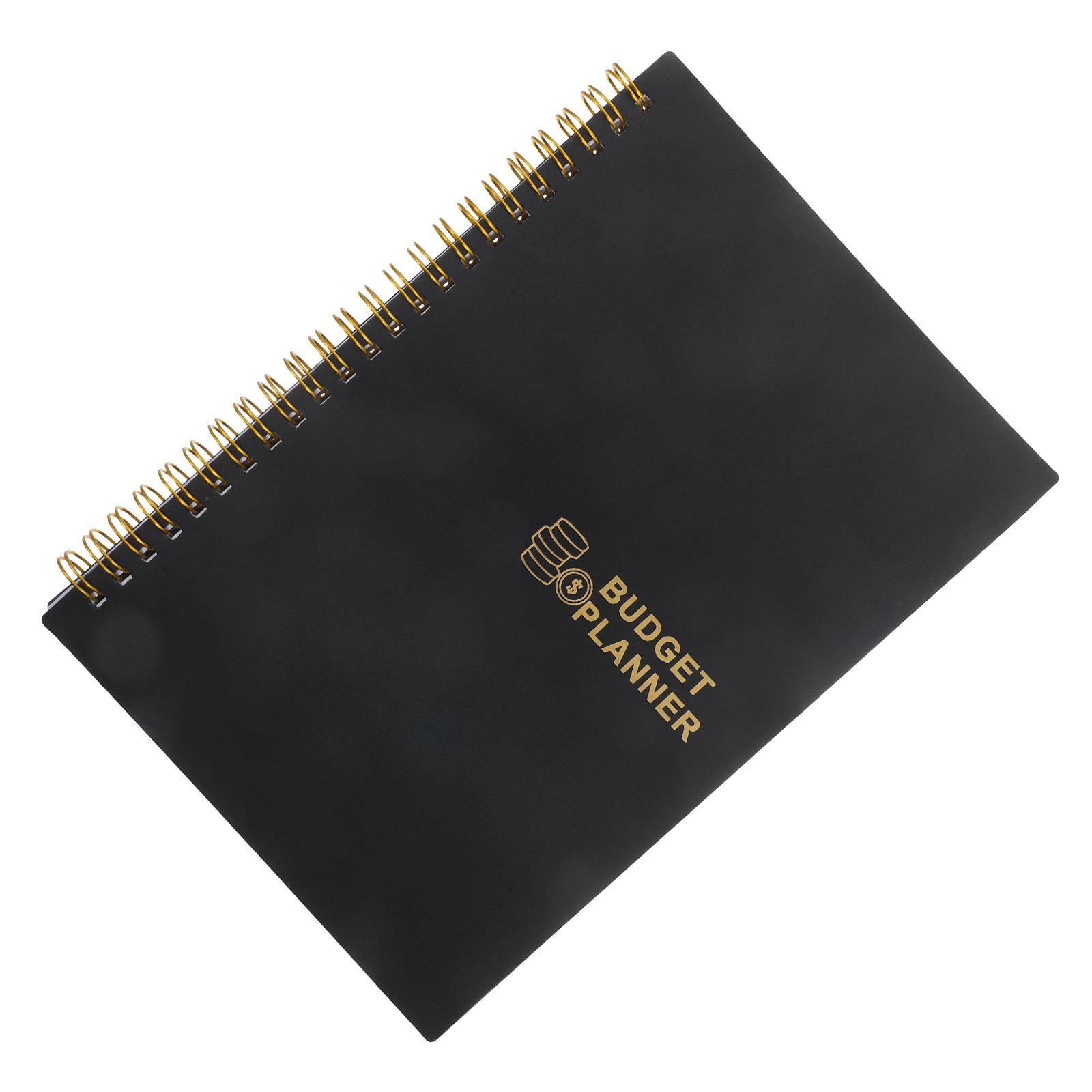 Luxshiny Budget Book Black - Practical Cash Planner Notebook for Home, Office, and Business Expense Tracking