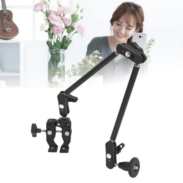 Brazo De Pared Telescópico Kensbro - 75-130 Cm, Rotación 180°, Soporte Triangular, Tornillos 1/4" Y 3/8", Para Luces Y Cámaras