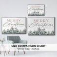 thumbnail image 4 of Merry Christmas Trees - Framed Gallery Wrapped Holiday Canvas - 17 x 25 - Silver Frame, 4 of 8