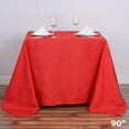 thumbnail image 5 of BalsaCircle Christmas Holidays 6 Pieces 90" x 90" Red Square Polyester Tablecloths Linen, 5 of 6