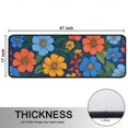 thumbnail image 5 of Kitchen Rugs Sets Of 2,Pioneer Flower Floral Print Pattern Anti Fatigue Kitchen Mat Rugs Non Slip Washable,Decorative Kitchen Floor Mats for Kitchen,Sink,Laundry,17"x47"+17"x47", 5 of 5