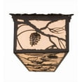 thumbnail image 6 of Meyda Tiffany 159992 Whispering Pines 8 Light 50" Wide Flush Mount Ceiling Fixture -, 6 of 7