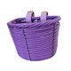 thumbnail image 5 of Cesta de bicicleta para niños, cesta delantera para manillar, portaequipajes portátil con correas ajustables Púrpura, 5 of 9