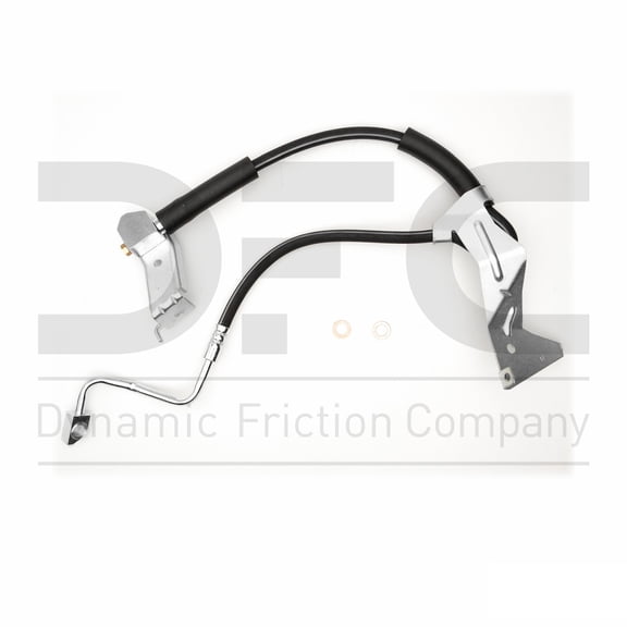 Front Right Dynamic Friction Company Brake Line Hose 350-54400 For 2005-2007 Ford F-250 Super Duty, 2005-2007 Ford F-350 Super Duty