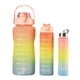 thumbnail image 1 of Juego Vasos Plástico Degradado Gran Capacidad Tres Piezas Arcoíris Que Rebota Juego Botellas Deportivas A Escala Portátil (B) Degradado Rosa Amarillo Y Azul, 1 of 8