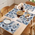 thumbnail image 5 of Blue Butterfly Flowers Placemats Set of 2, Country Farmhouse White Floral Blue Butterfly Non-Slip Place Mats Washable Table Mats for Kitchen Dining Table Decorations Indoor/Outdoor, 5 of 9