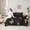Gold Black, variant on jejeloiu Cute Butterflies 7-Piece Twin Bedding Sets,Rustic Dandelion Bedding Comforter Set,Gold Black Sheet Sets For Princess,Super Cozy Room Decor Reversible