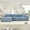 Blue, variant on 3-seater 130" Oversized Cloud Modular L-Shape Sectional Couch, Soft Corduroy Fabric with an Ottoman,Deep Seat Wide Armrest Ergonomic Design 9 Pillows Easy Assembly for Living Rooms bedroom (Green)
