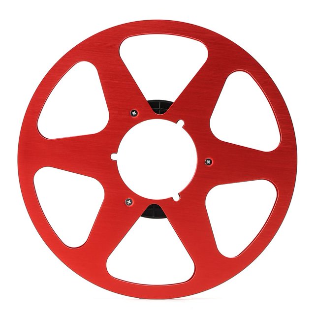 Carrete de cinta vacío 1/4 10 pulgadas Universal para Studer ReVox/TEAC/BASF ((6 agujeros rojo)