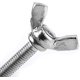 thumbnail image 3 of 25pcs Wing Nut M6 *25mm Thumb Screw with Metric Bolt 304 Stainless Steel Butterfly Wing Screw Fastener Hand Screw, 3 of 5