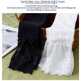 thumbnail image 3 of TZYDMN Women's Knee High Socks Lace Ruffle Socks Kawaii Lace Top Cotton Cute Stockings for Girls, 3 of 3