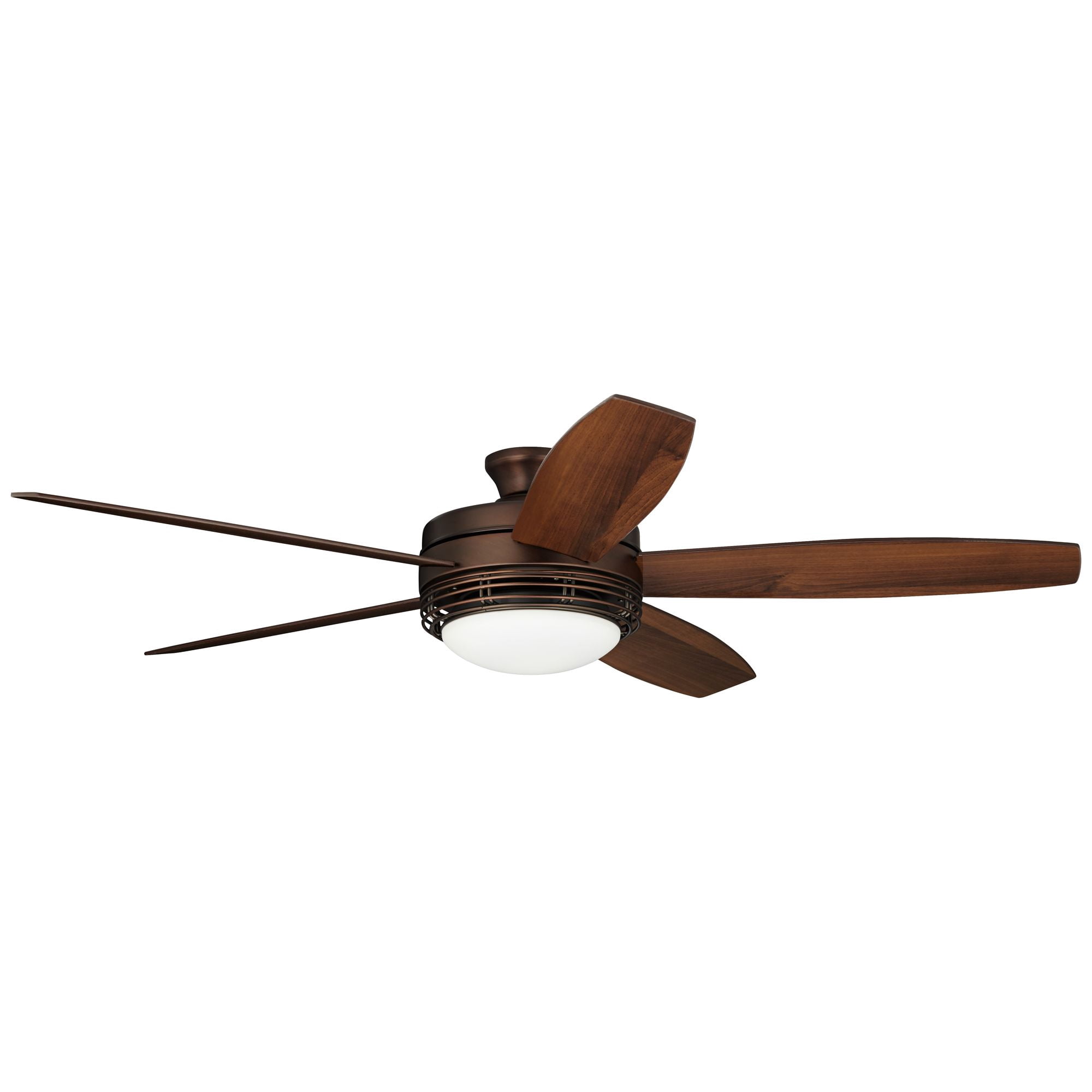 60" Casa Vieja Province Modern Indoor Outdoor Ceiling Fan with Light LED Remote Oil Brushed Bronze Dark Walnut Opal Glass Damp Rated for Patio House