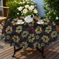 thumbnail image 4 of Butterfly and Berry Multicolor Pattern Round Tablecloth 70"x70", Wrinkle Resistant Wipeable Table Cover for Kitchen Dining Room Picnic Patio and Party, 4 of 5