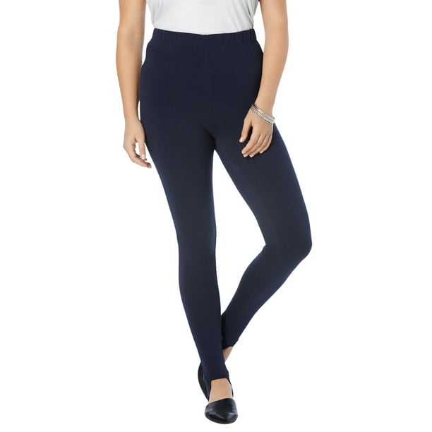 Roaman's Roaman's Women's Plus Size Essential Stretch Stirrup Legging