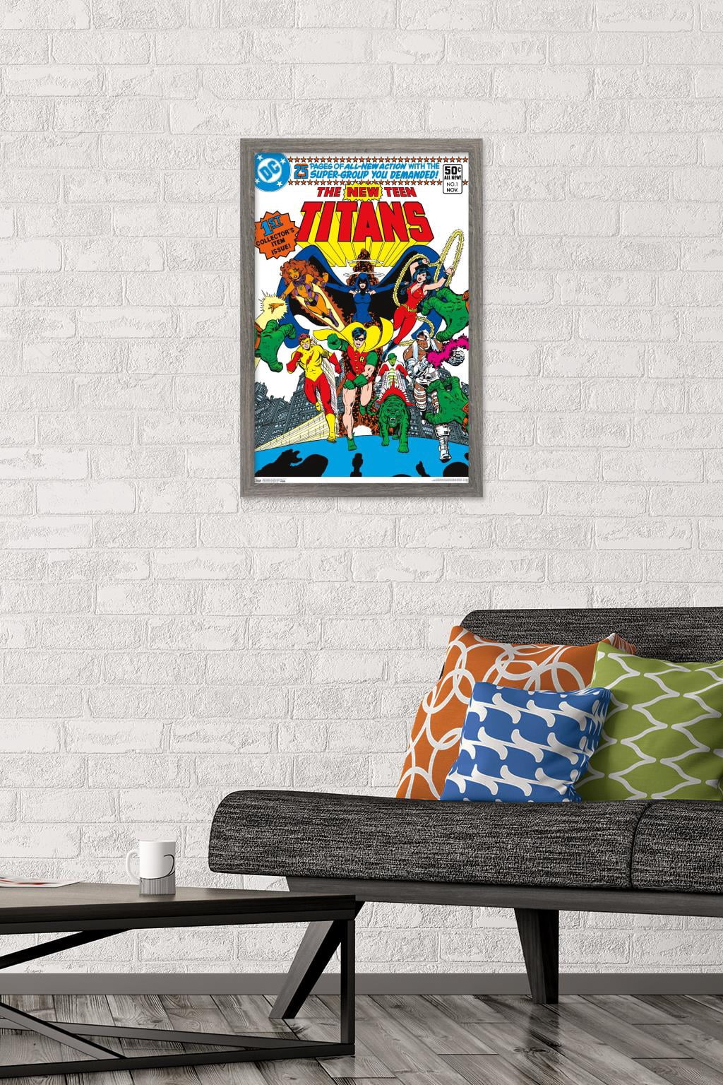 DC Comics - Teen Titans - The New Teen Titans #1 Wall Poster, 14.725" x 22.375", Framed