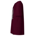thumbnail image 3 of Wraptap Graphic Tees for Men and Women – Trendy Surfing the Universe Graphic T-Shirt, Cool and Stylish Space-Themed Tees (Maroon, 3XL), 3 of 4